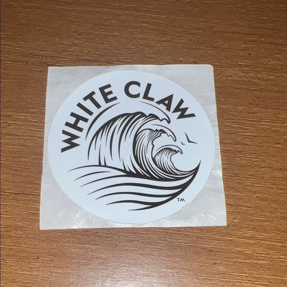 White Claw Brand Logo Sticker Decal